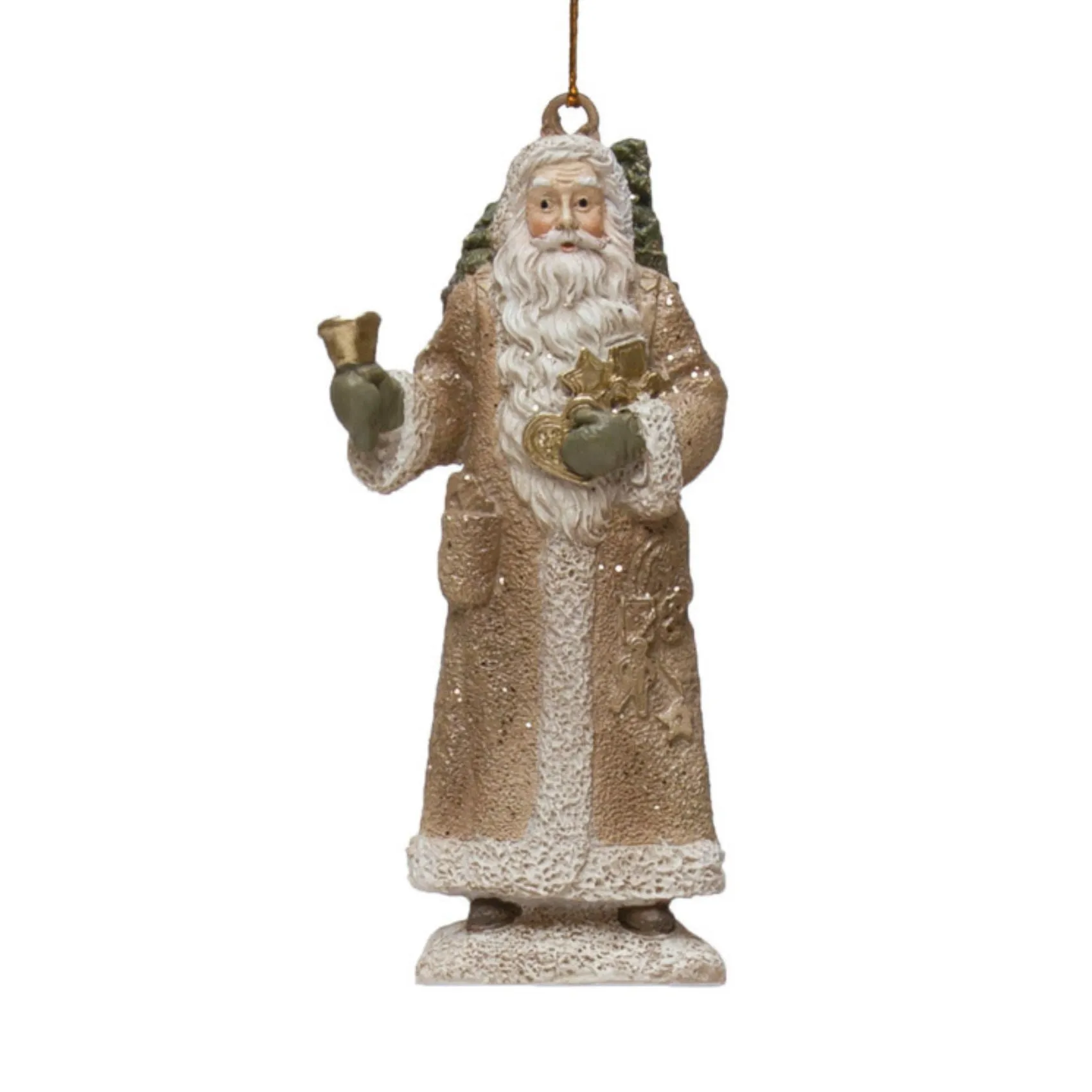 Resin Santa Ornament