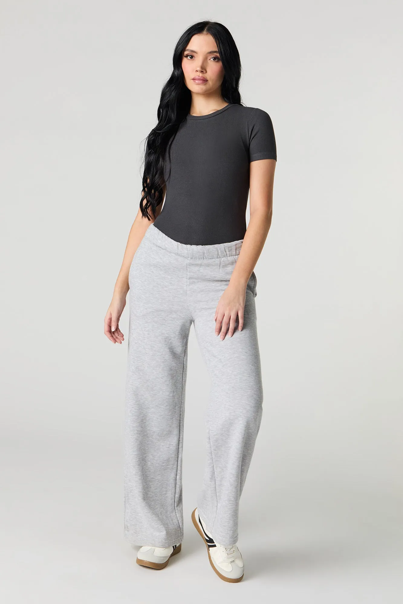 Ribbed Short Sleeve Bodysuit