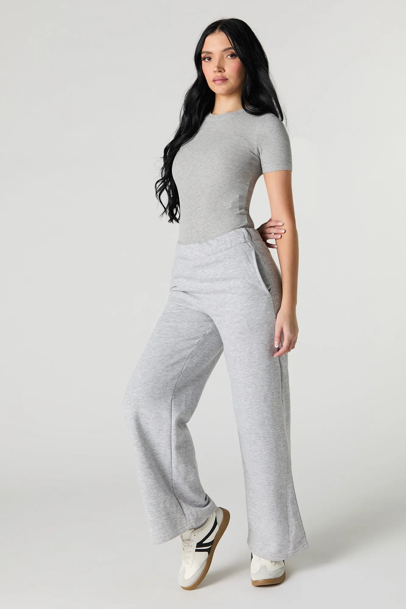 Ribbed Short Sleeve Bodysuit