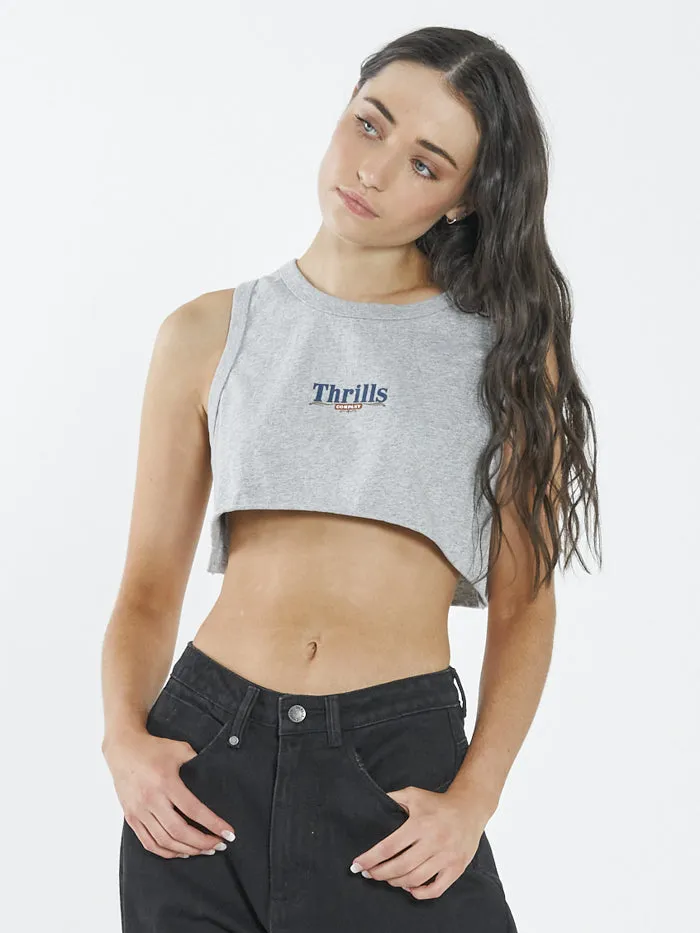 Roadhouse Super Crop Tank - Vintage Marle