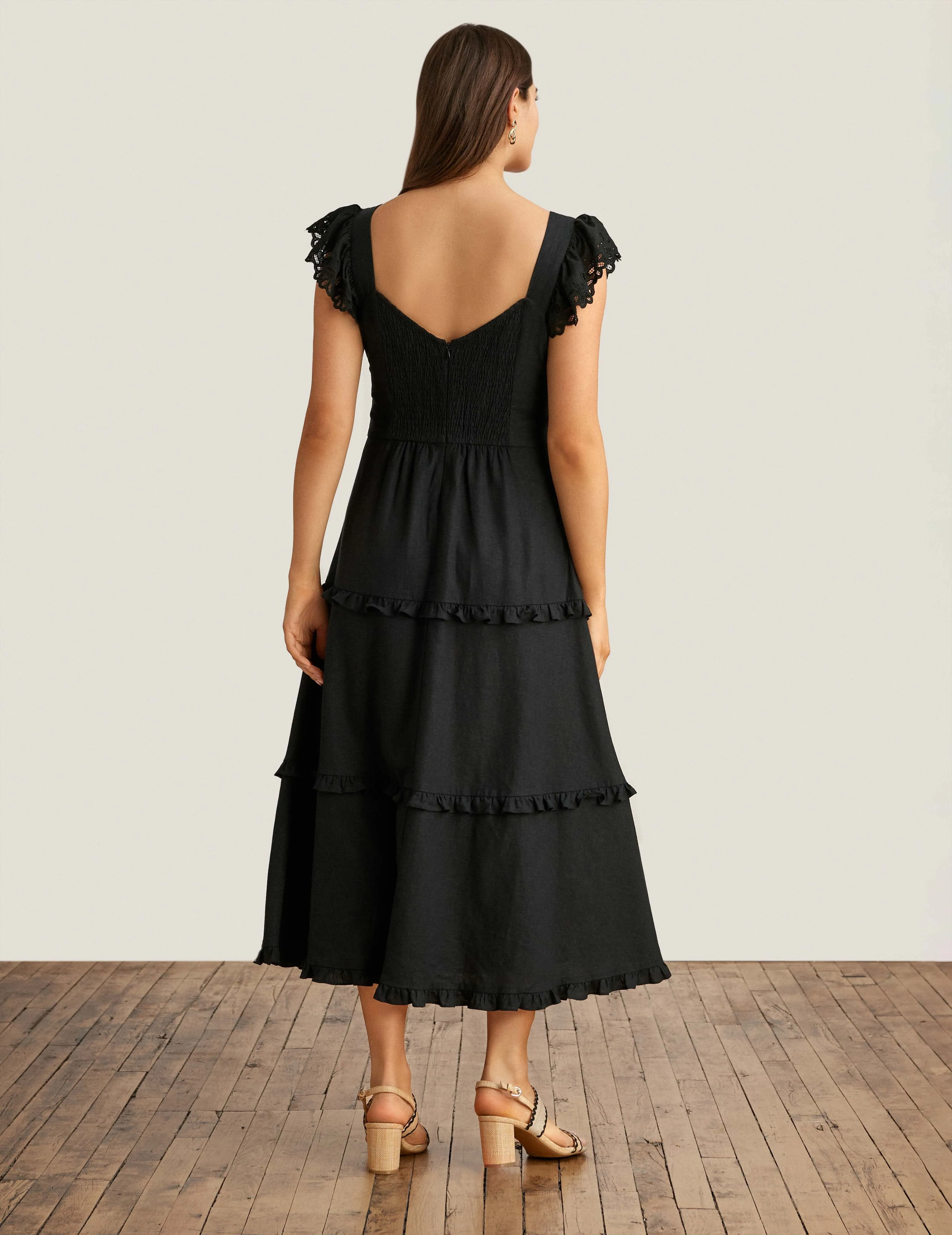 Ruffled Tier Midi Dress - Sale