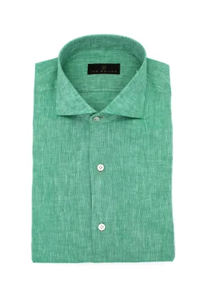 Sage Hand Finished Italian Linen Sport Shirt