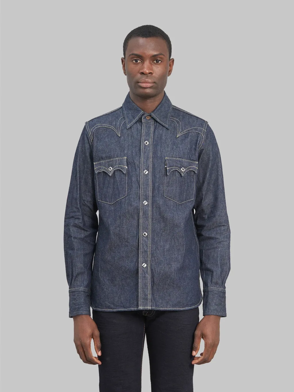 Samurai Jeans 10oz Kamome SWD-L01 Selvedge Western Denim Shirt