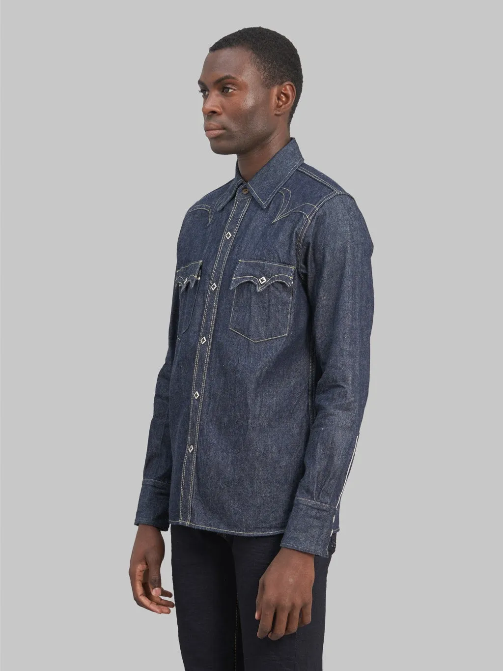 Samurai Jeans 10oz Kamome SWD-L01 Selvedge Western Denim Shirt