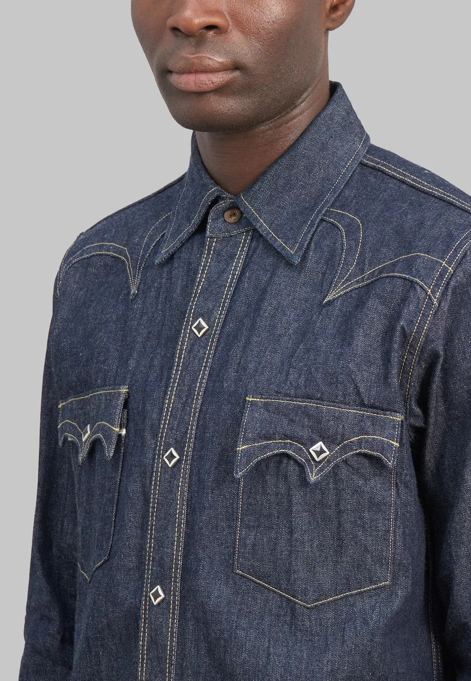 Samurai Jeans 10oz Kamome SWD-L01 Selvedge Western Denim Shirt