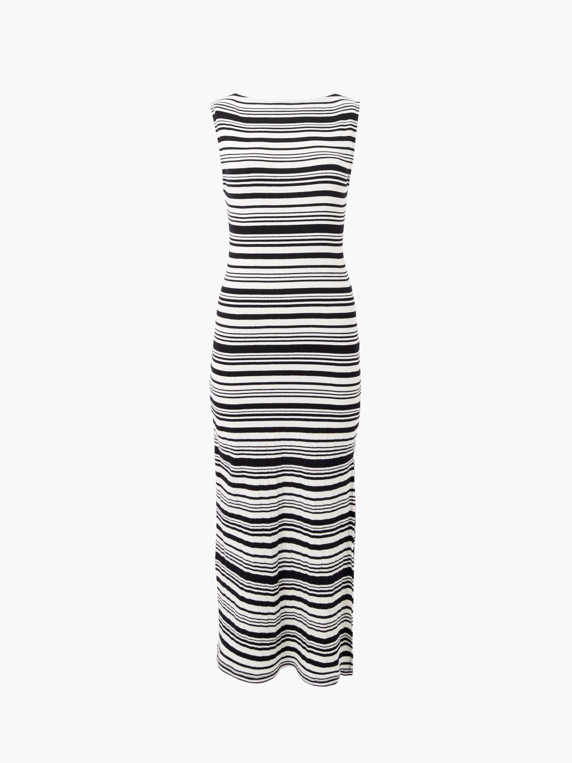 Sasia Rib Stripe Sleeveless Dress