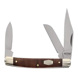 Schrade Old Timer Pocket Knife - Middleman Desert Iron Wood Clip Point Blade | 34OTW