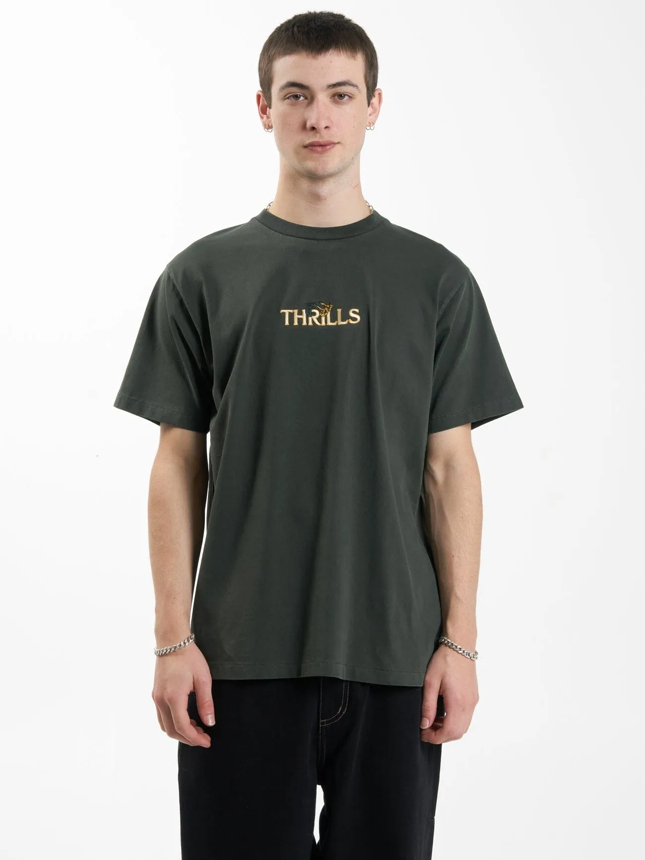 Secret Garden Merch Fit Tee - Oil Green
