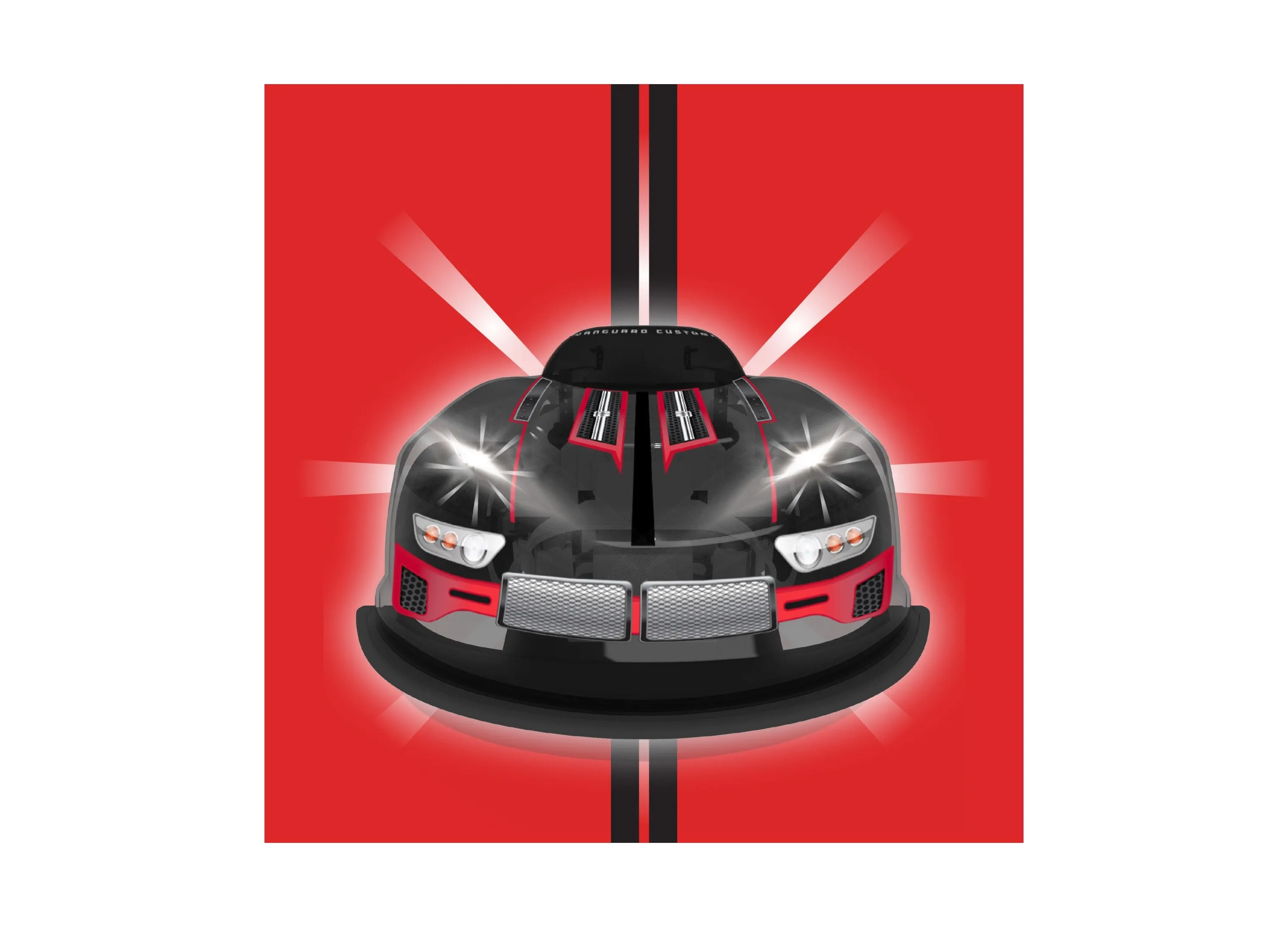 Sharper Image RC LED Lightning Thrasher - 2.4 GHz Wireless Control Race Car Toy