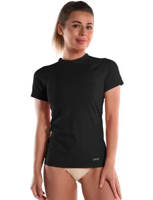 Short Sleeve UPF 50 Rashguard black_Plus Size