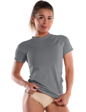 Short Sleeve UPF 50 Rashguard gray_Pilates