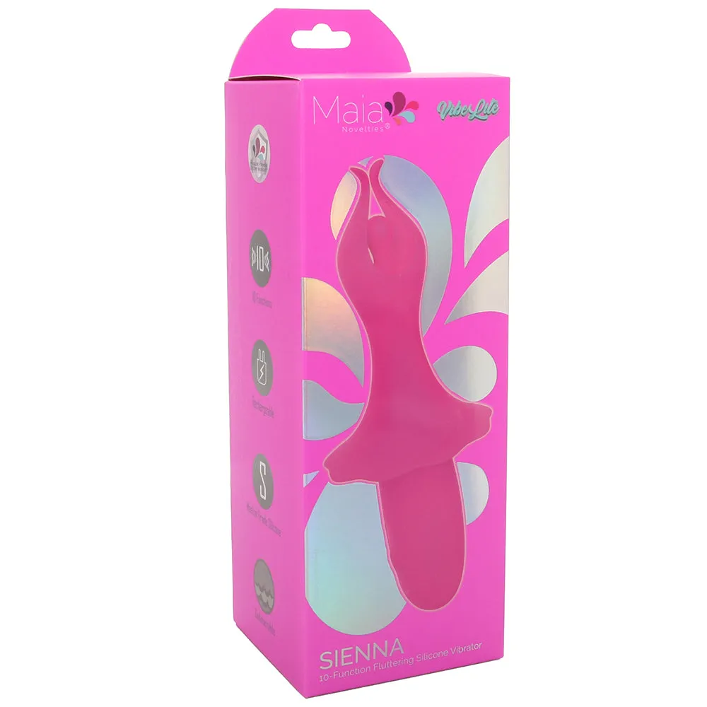 Sienna Fluttering Silicone Vibe in Pink