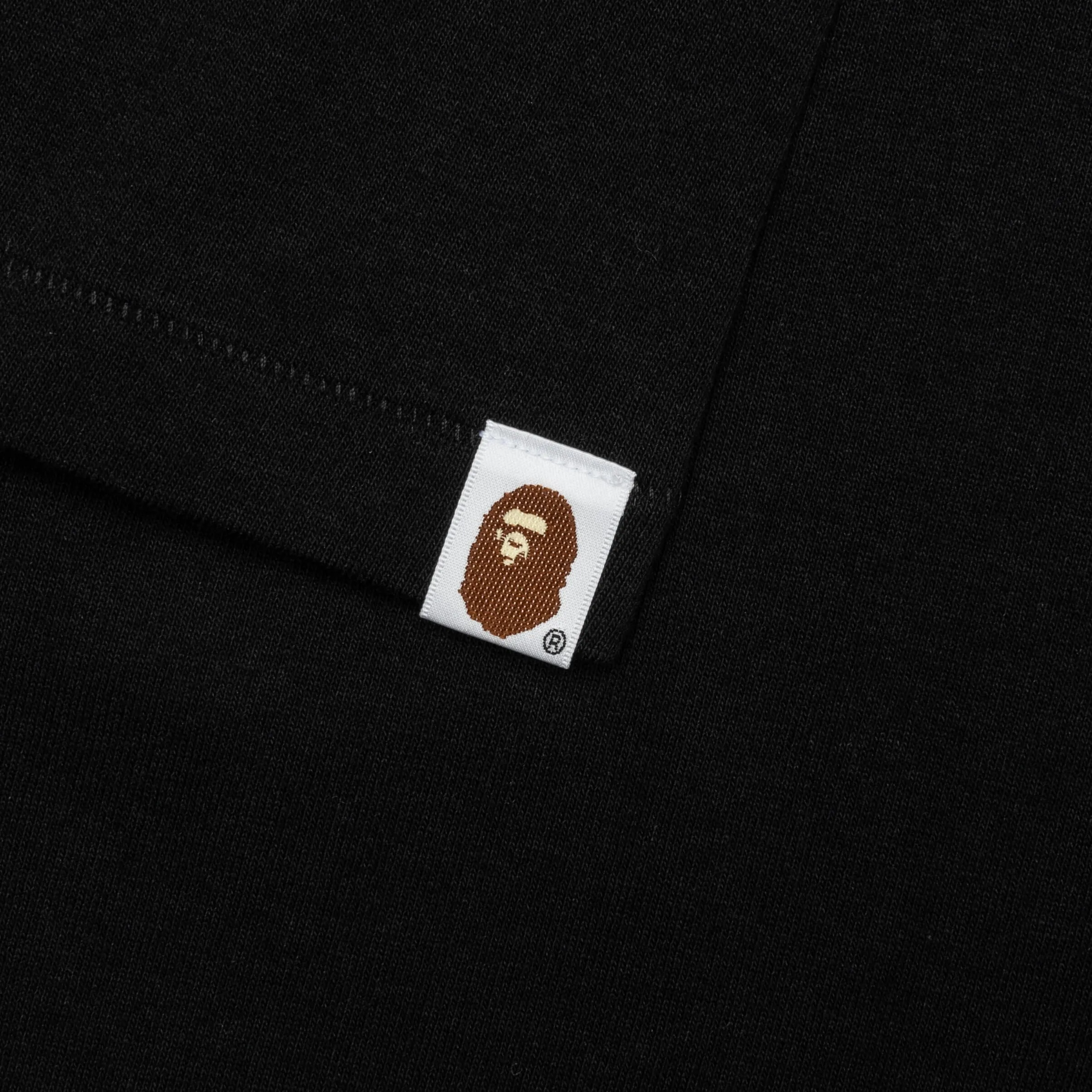 STA Houndstooth Ape Head Tee - Black/Black