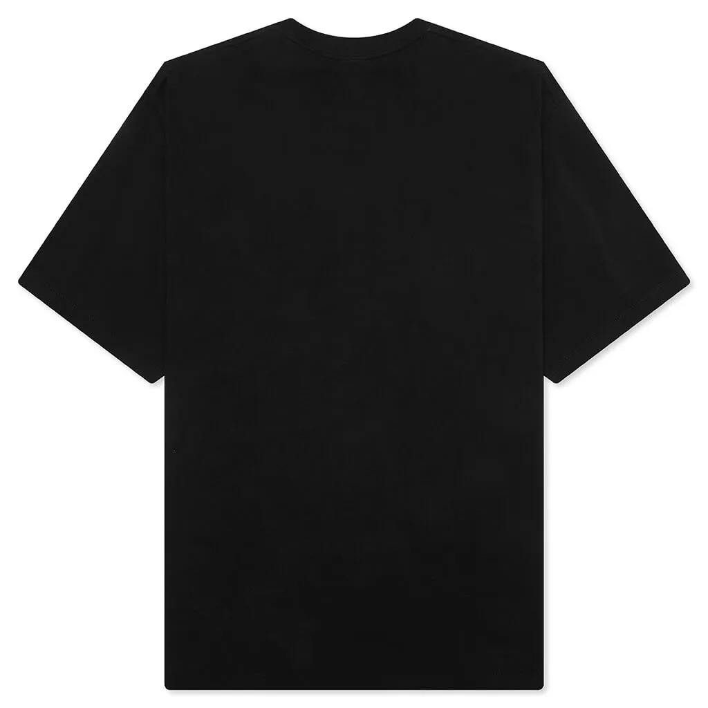 STA Houndstooth College Relaxed Fit Tee - Black