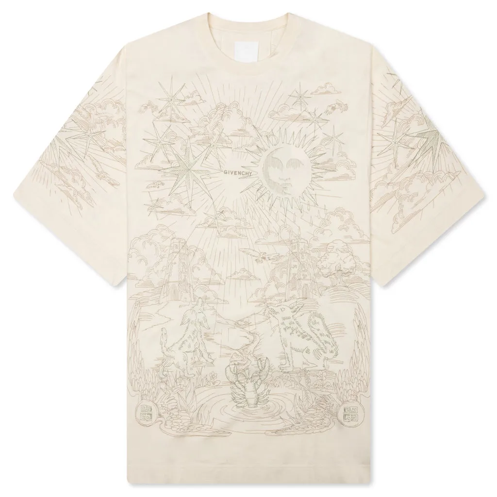 Tarot Print T-Shirt - Ivory