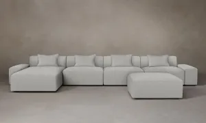 The Breuer Modular Sectional - Performance Woven Chenille Steel