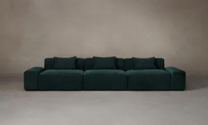 The Breuer Modular Sofa - Performance Velvet Emerald