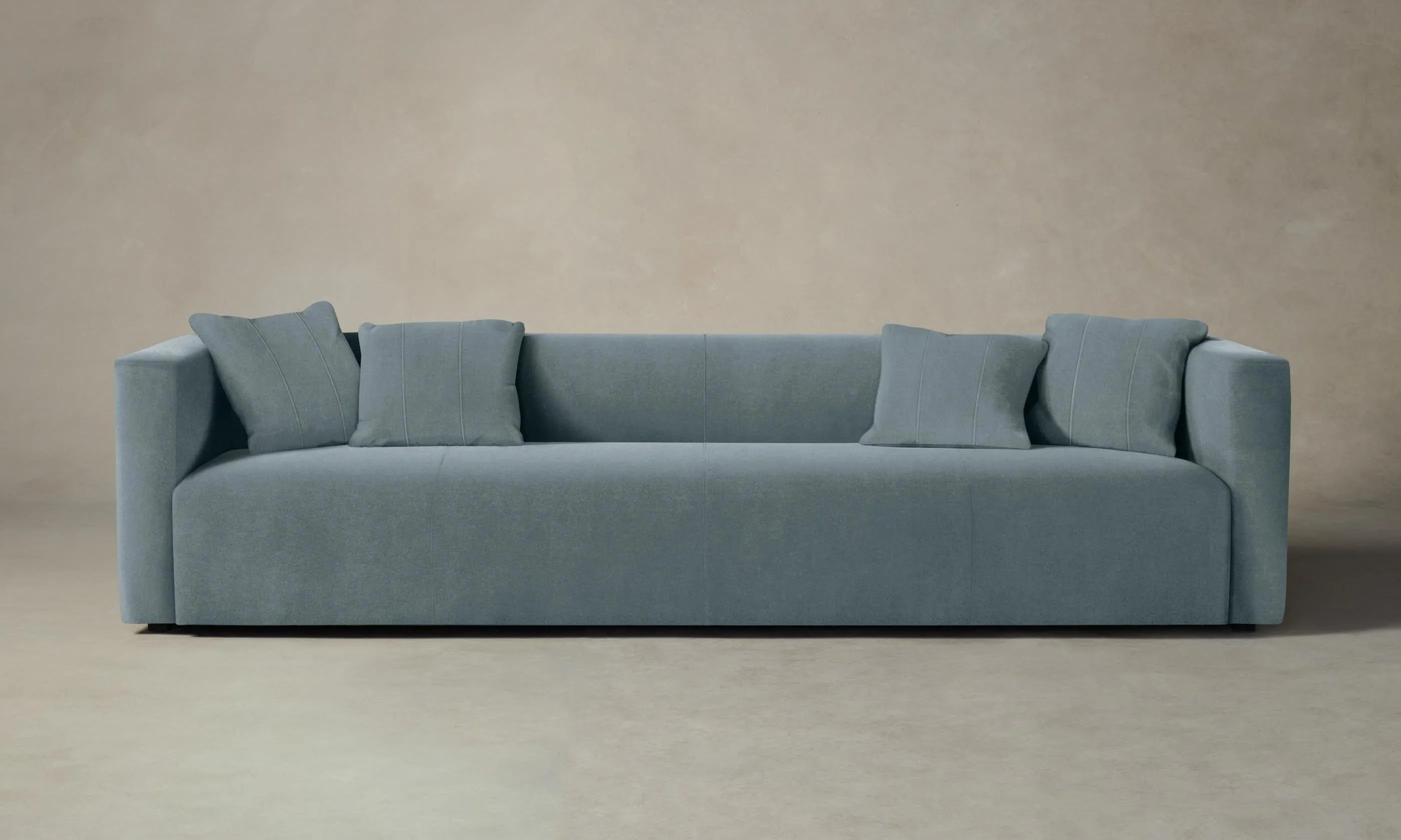 The Breuer Sofa - Performance Velvet Sky