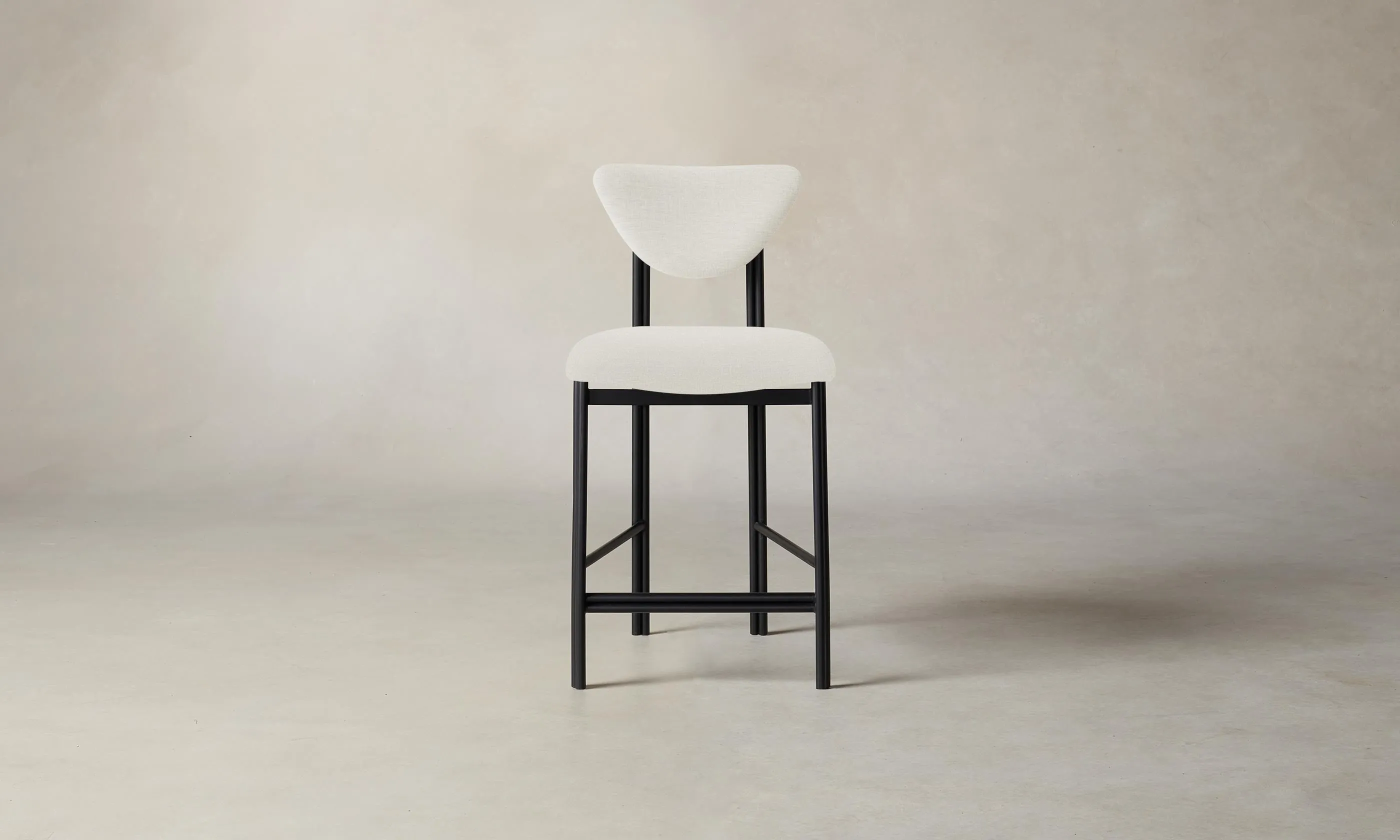 The Cooper Counter Stool - Performance Linen Weave Flour