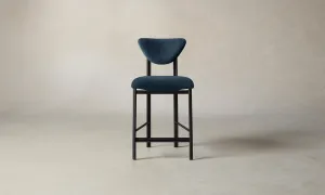 The Cooper Counter Stool - Performance Tweed Denim