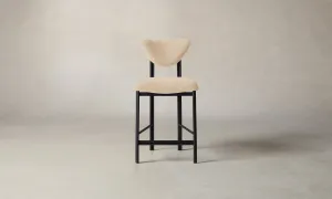 The Cooper Counter Stool - Performance Velvet Butter