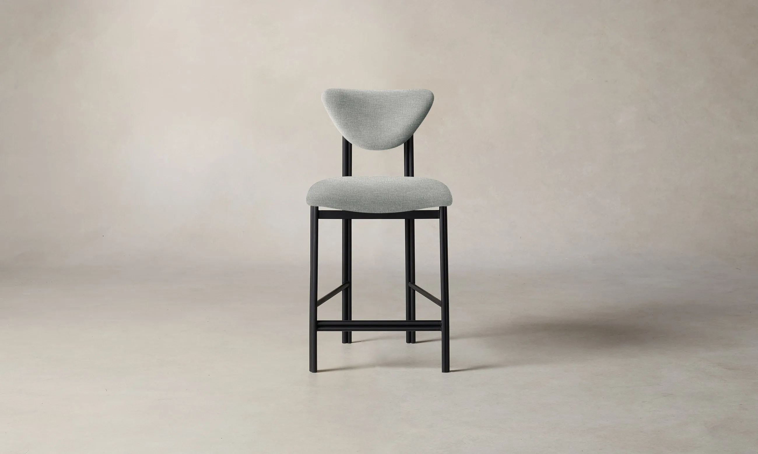 The Cooper Counter Stool - Performance Woven Chenille Rain
