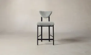 The Cooper Counter Stool - Performance Woven Chenille Rain