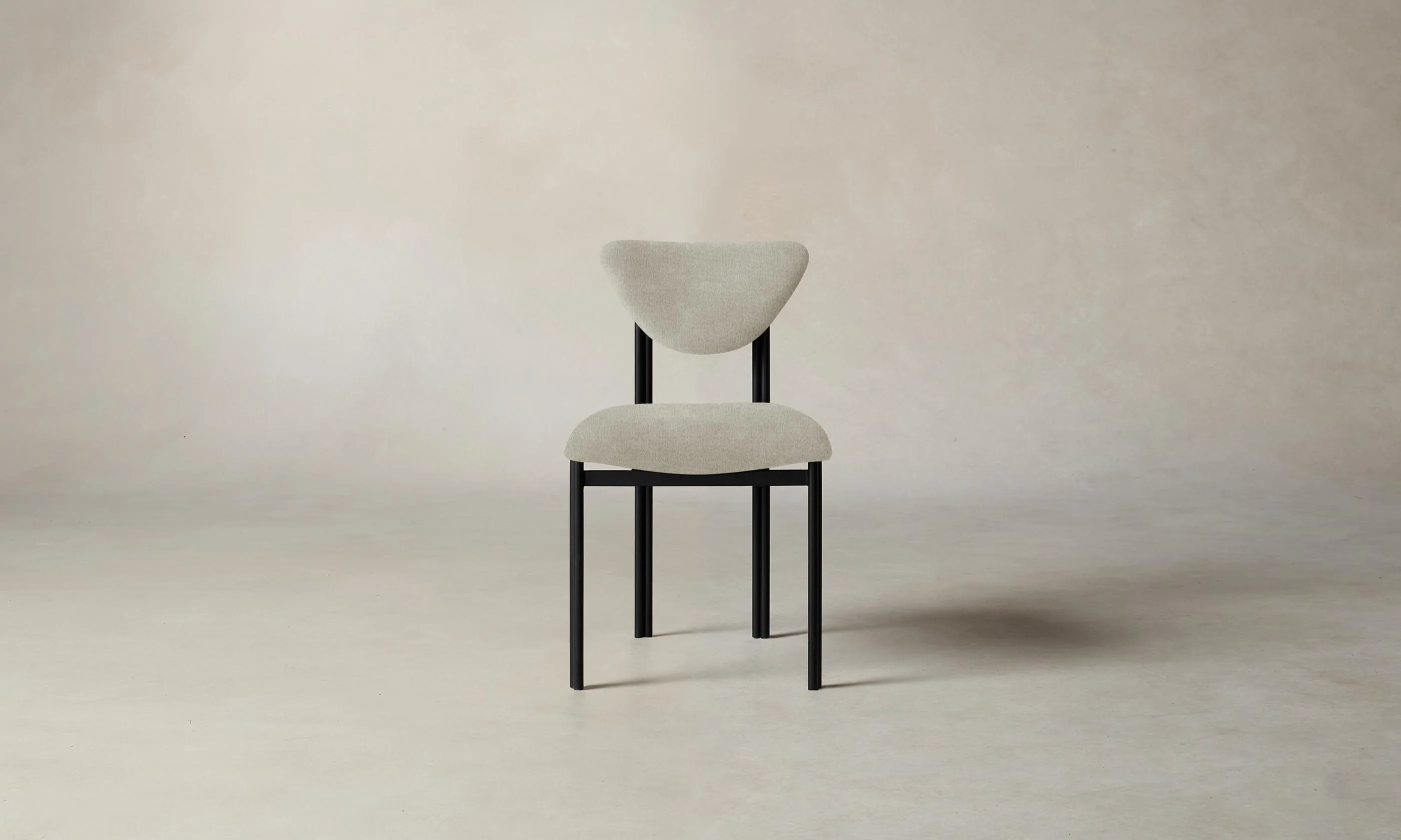 The Cooper Dining Chair - Performance Mélange Weave Flint