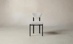 The Cooper Dining Chair - Performance Woven Chenille Steel