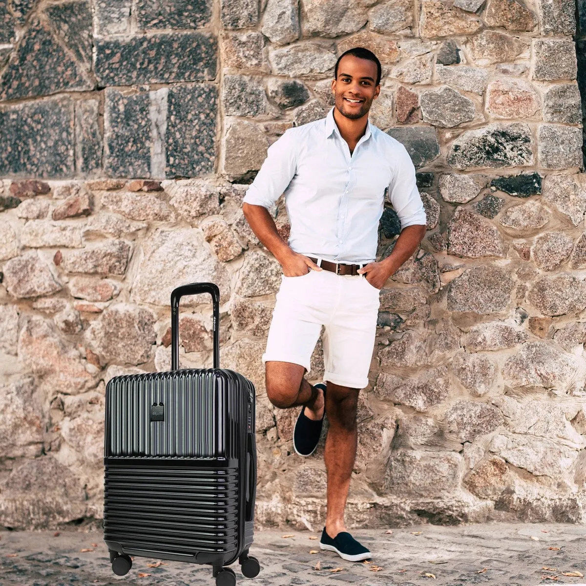 Tonal 2-Piece Expandable Rolling Spinner Hardside Luggage Set