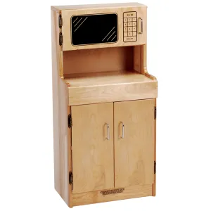 Toy Hutch Cabinet with Microwave | Town & Country Toy Kitchen Playset