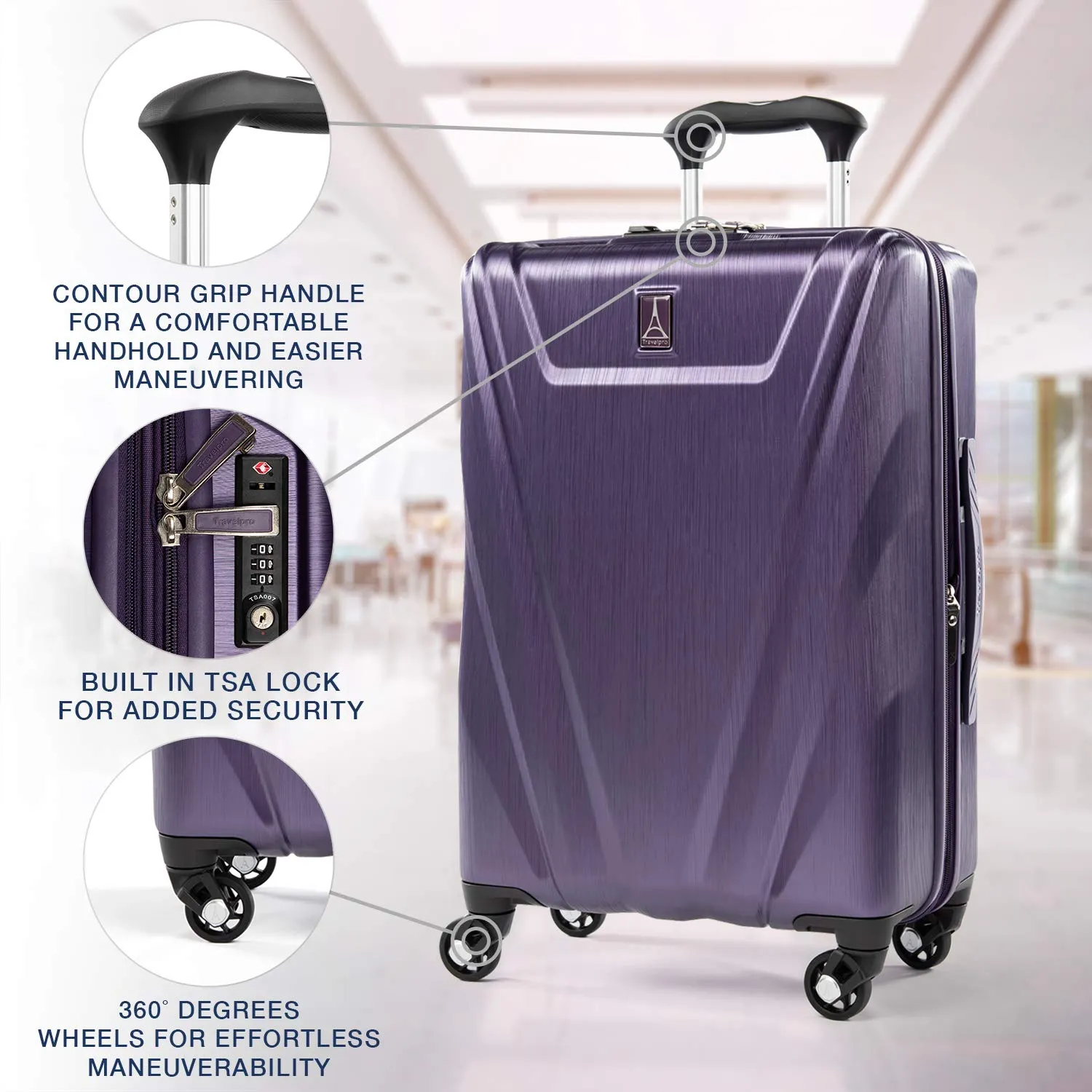 TravelPro Maxlite 5 21" Expandable 4-Wheel Carry-On Luggage