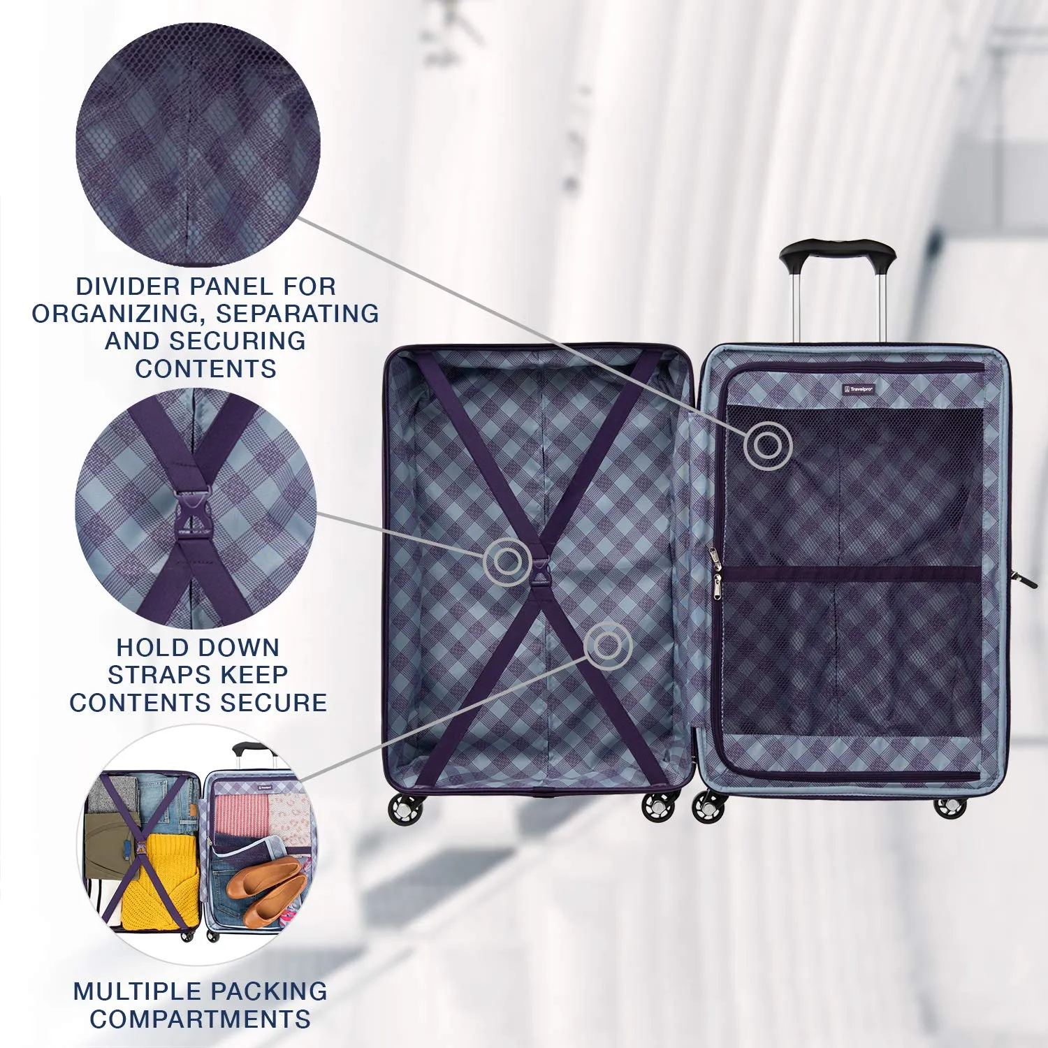 TravelPro Maxlite 5 25" 4-Wheel Medium Luggage