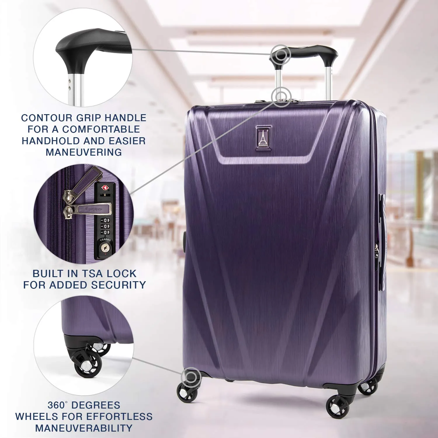 TravelPro Maxlite 5 25" 4-Wheel Medium Luggage