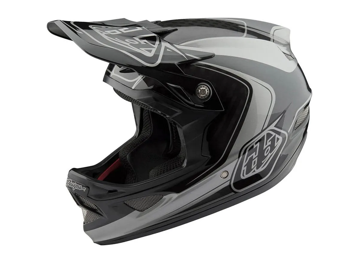 Troy Lee Designs D3 Carbon MIPS Full Face Helmet - Mirage - Gray - 2018