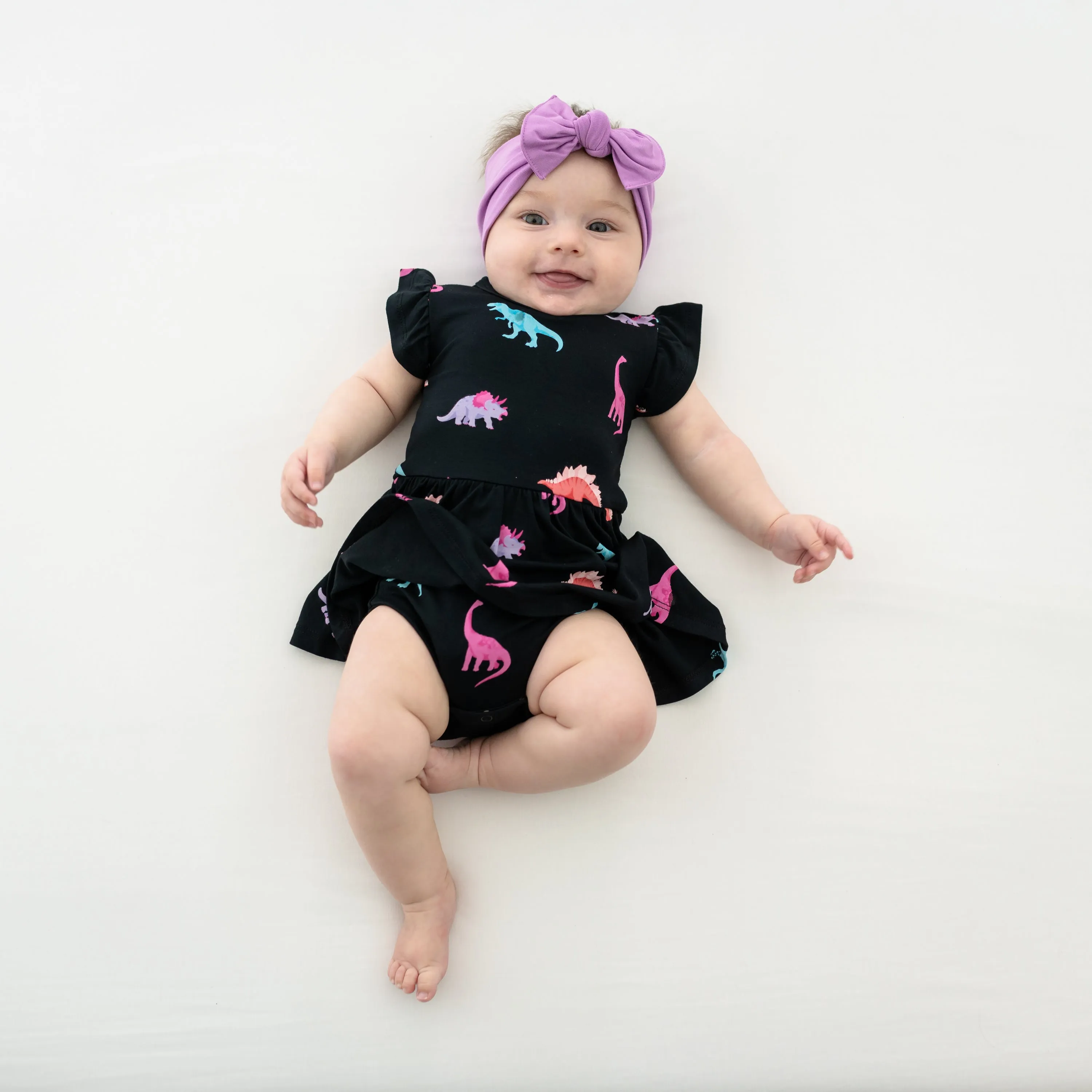 Twirl Bodysuit Dress in Midnight Roar