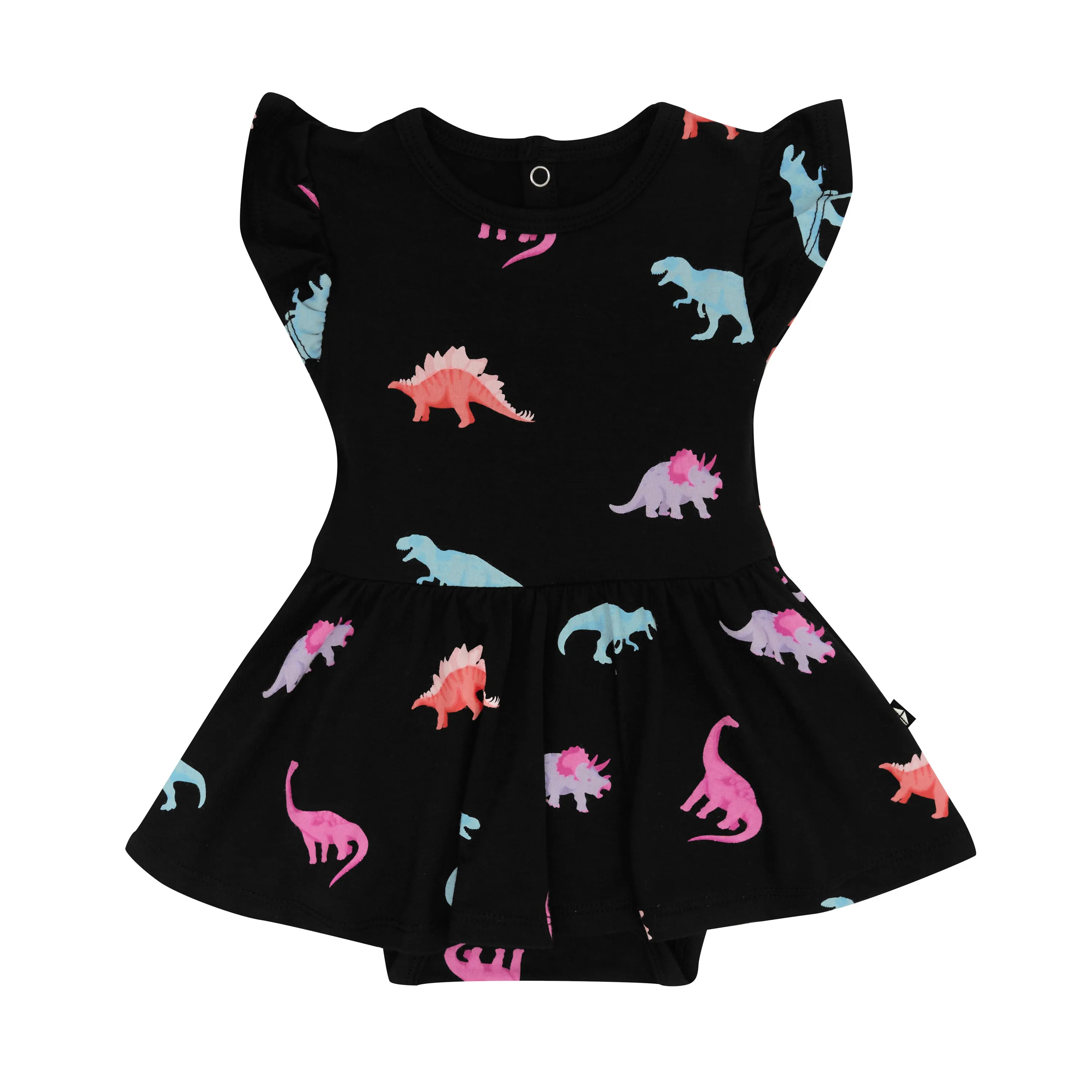 Twirl Bodysuit Dress in Midnight Roar
