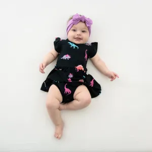 Twirl Bodysuit Dress in Midnight Roar