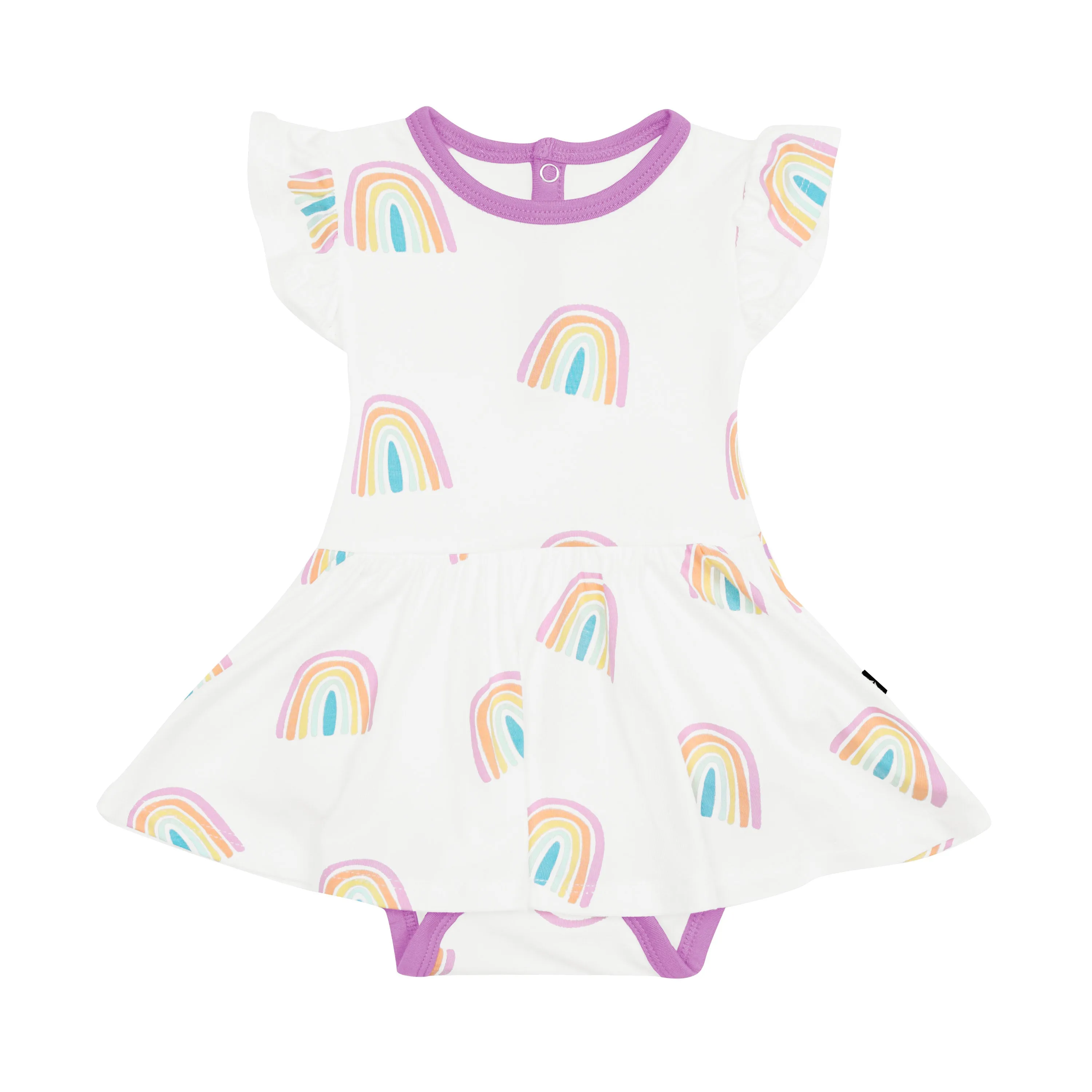 Twirl Bodysuit Dress in Poi Rainbow