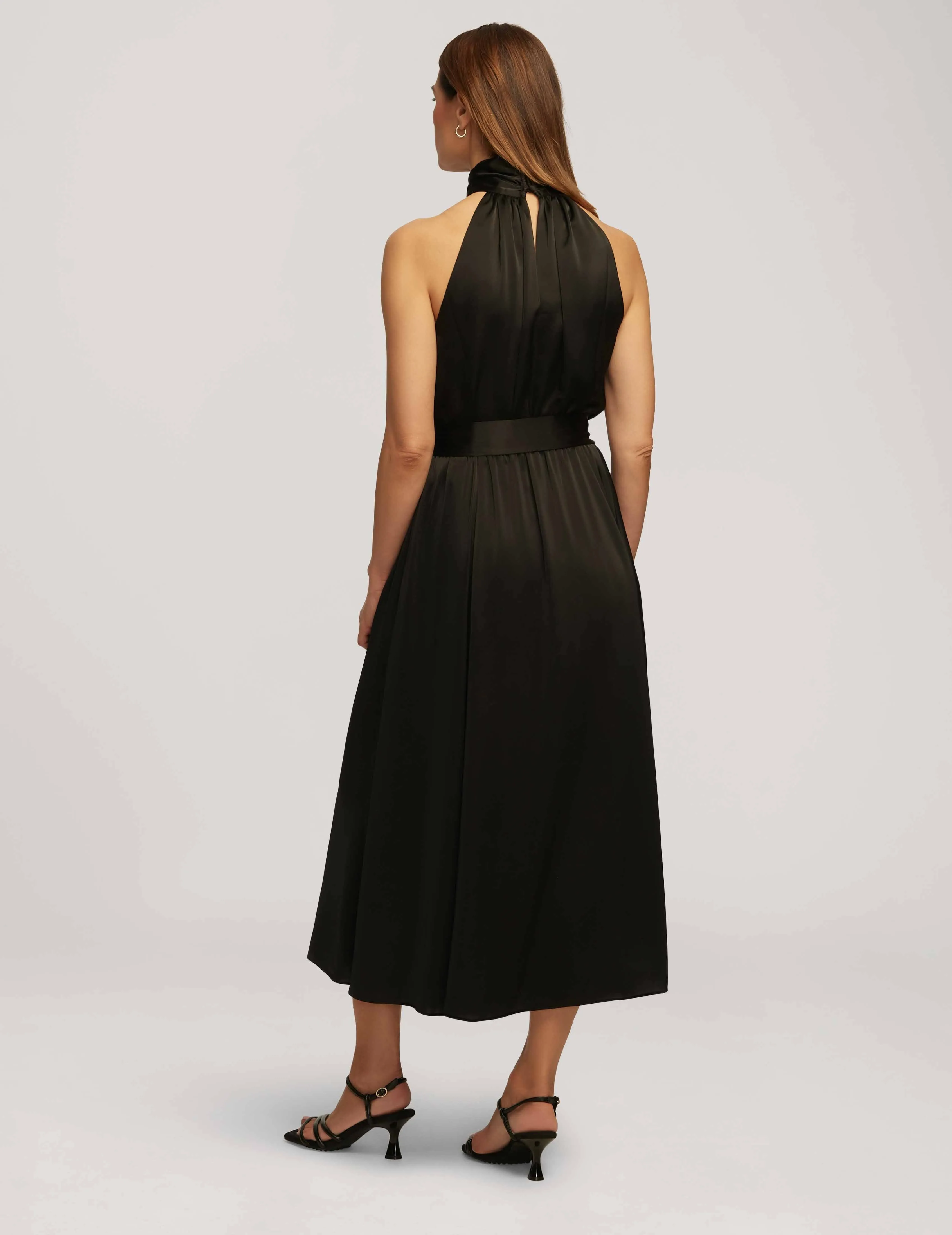 Twist Neck Halter Midi- Sale