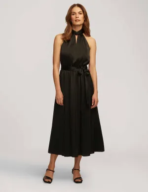 Twist Neck Halter Midi- Sale