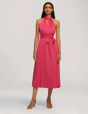Twist Neck Halter Midi- Sale