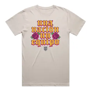 Unisex USA Hispanic Heritage Una Nación un Equipo Bone Tee