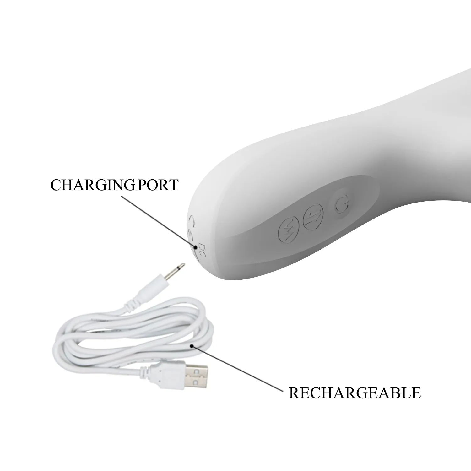 Vibrator - White Thrusting & Rotating Rabbit Vibe