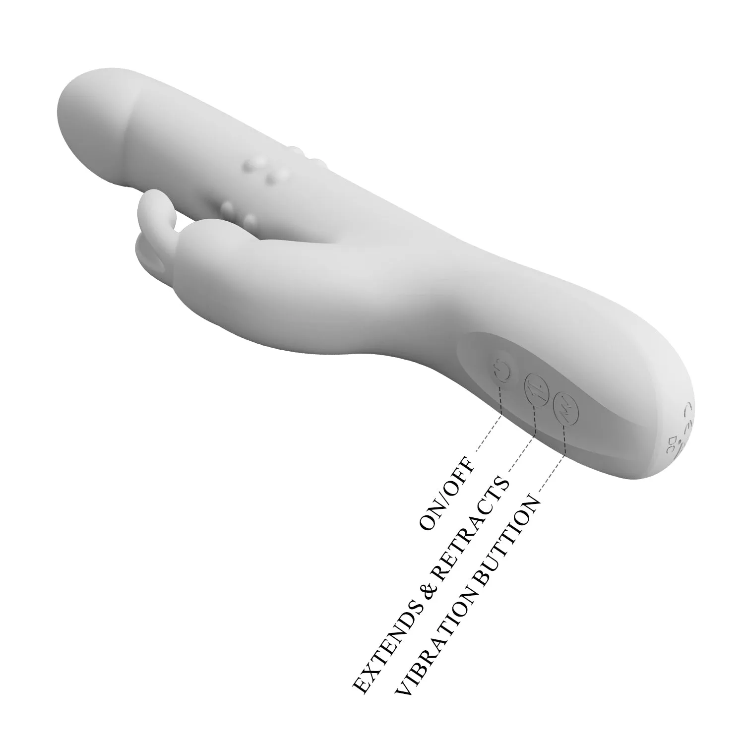 Vibrator - White Thrusting & Rotating Rabbit Vibe