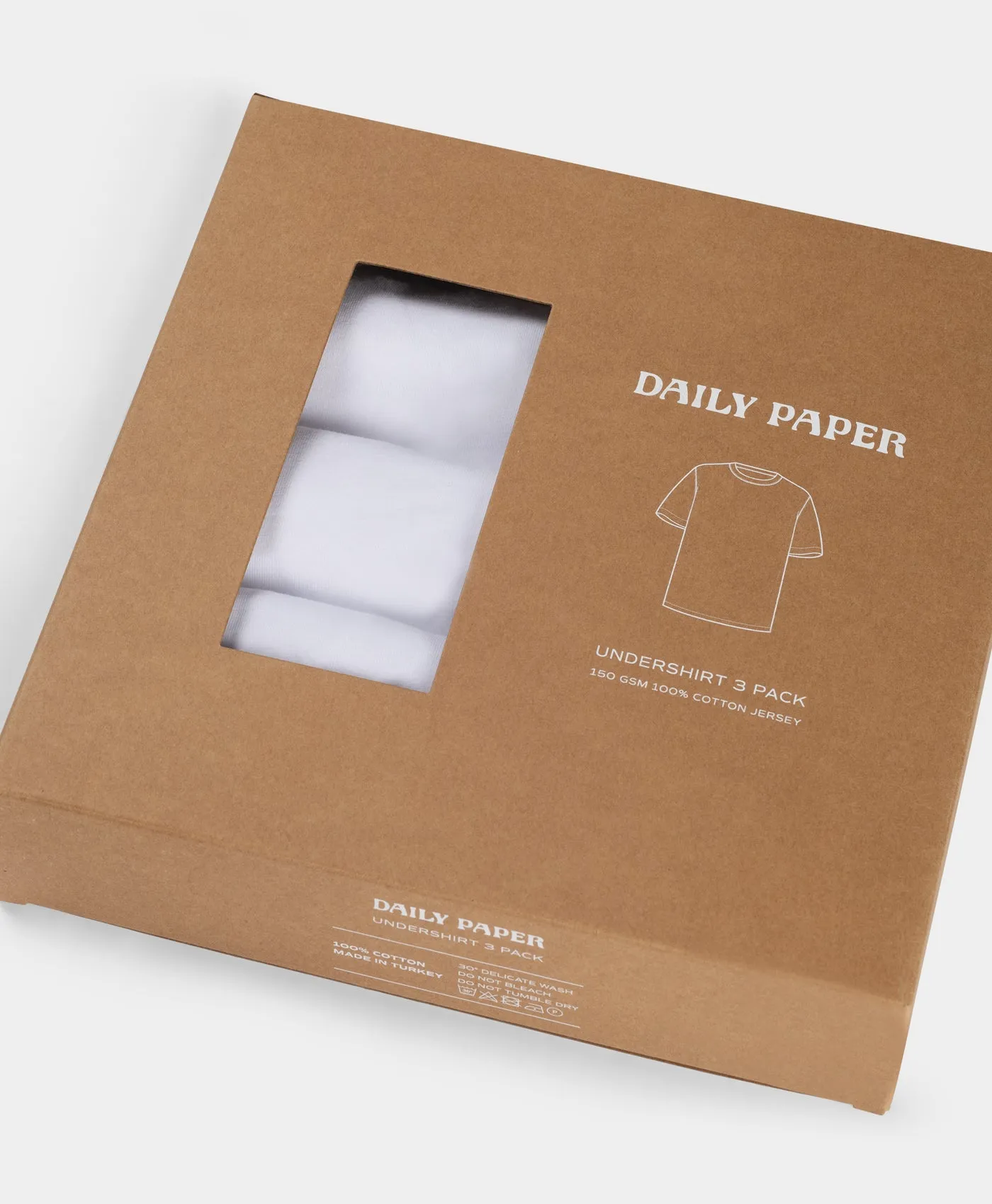 White 3 Pack Undershirt
