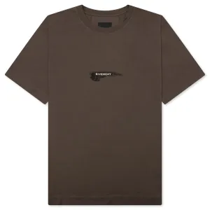 Wings Cotton T-Shirt - Khaki