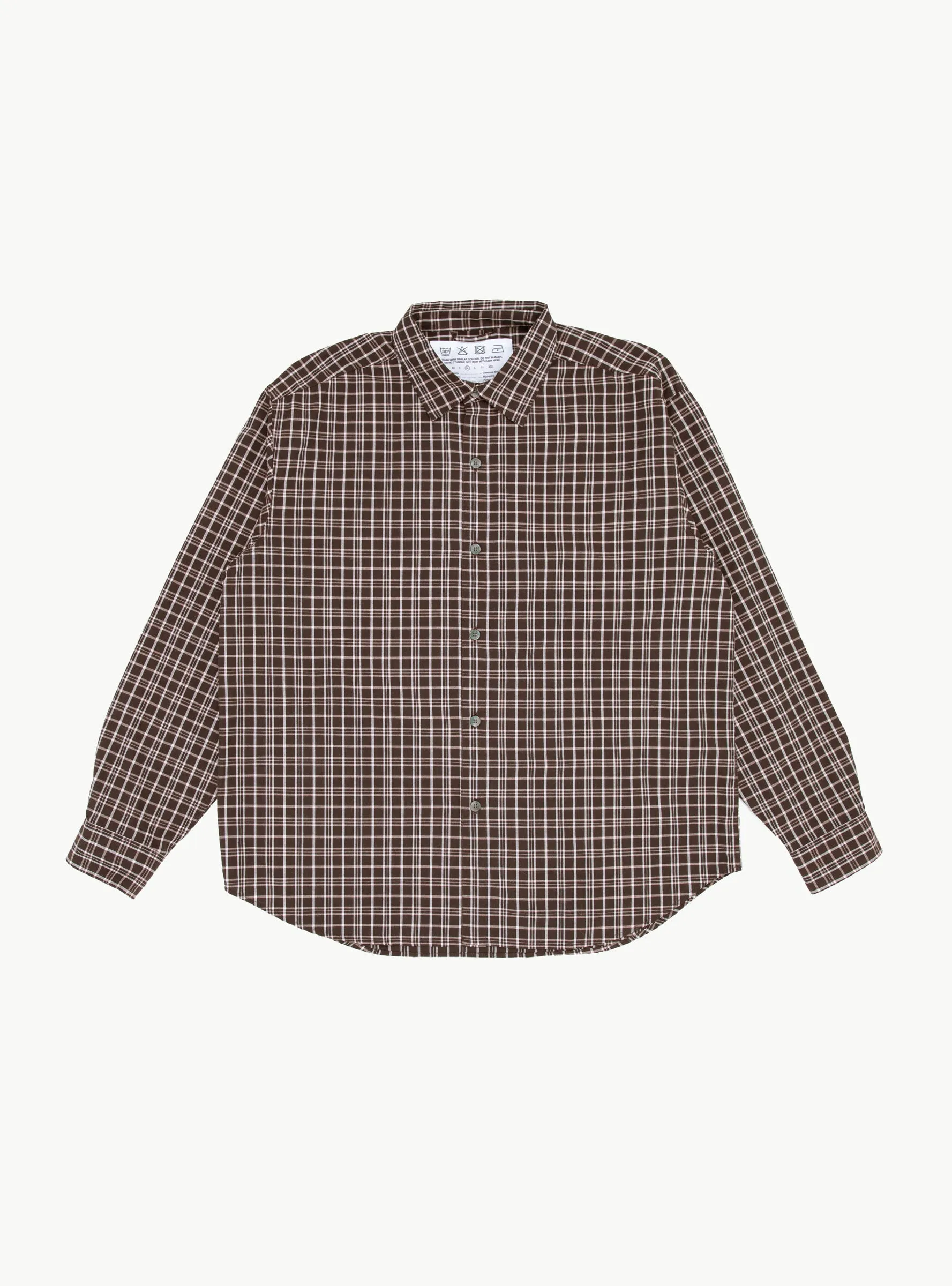 x Garbstore Generous Shirt Aubergine Check