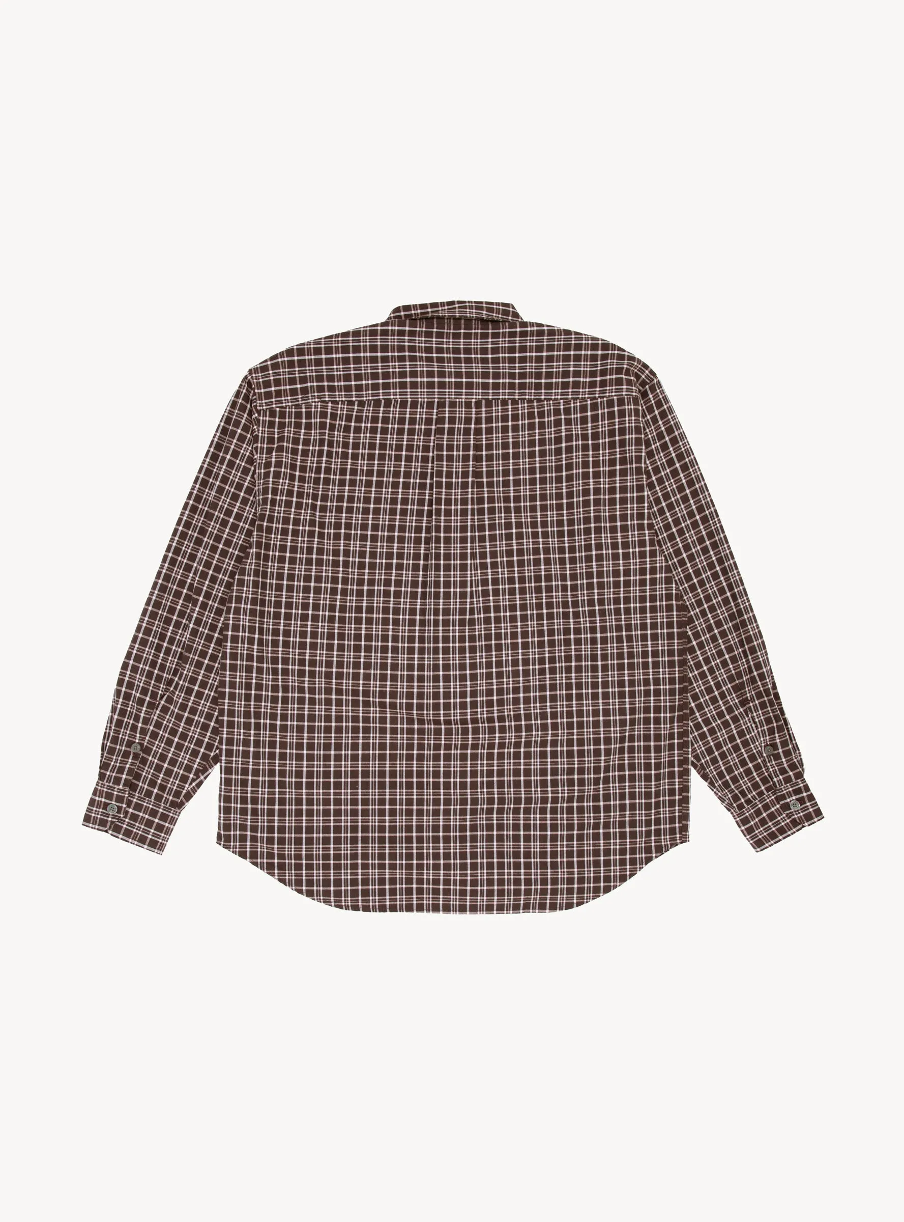x Garbstore Generous Shirt Aubergine Check
