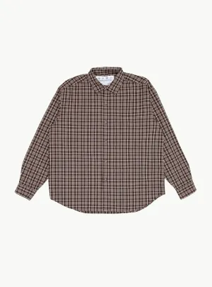 x Garbstore Generous Shirt Aubergine Check